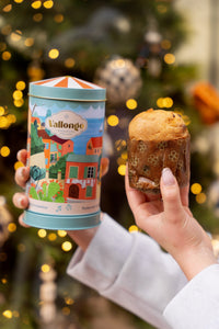 Thumbnail for Panettone Classico Senza Glassa 100 g Nella Coloratissima Latta Musicale