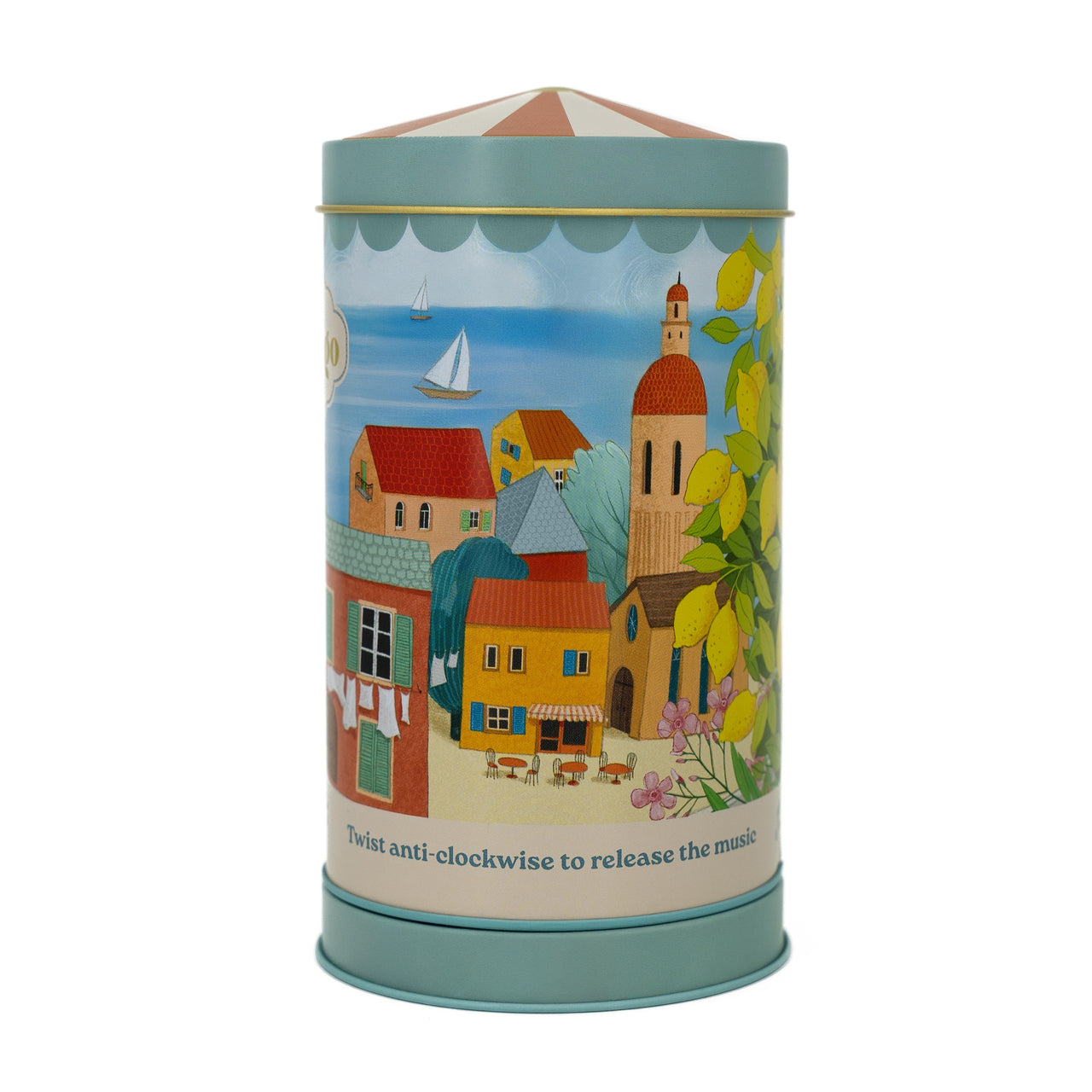 Panettone Classico Senza Glassa 100 g Nella Coloratissima Latta Musicale
