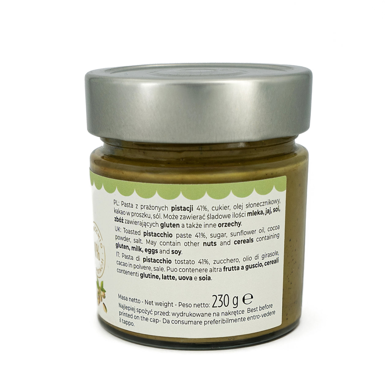 Crema Spalmabile al Pistacchio Tostato 41%