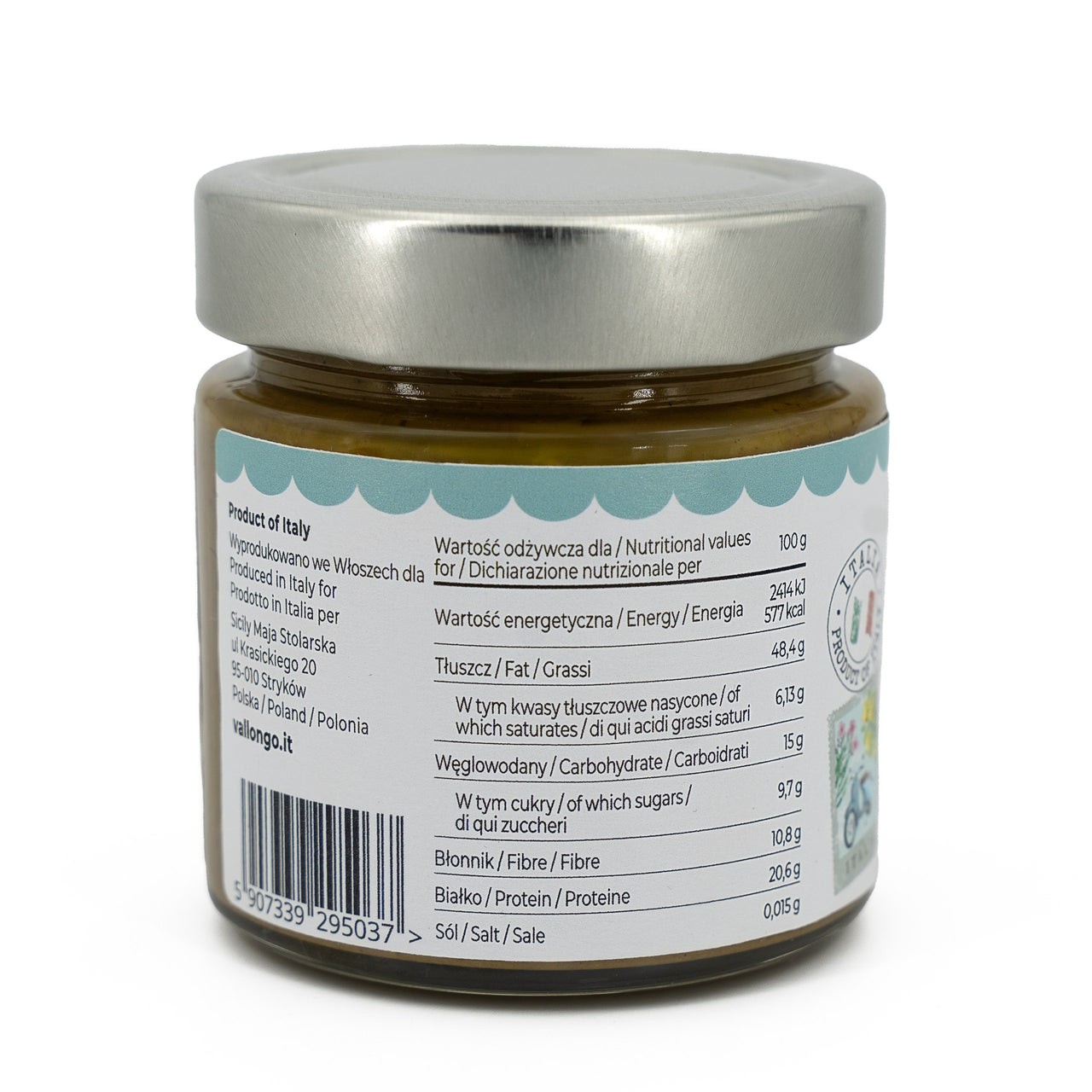 PASTA PISTACJOWA 100% -. 190 g