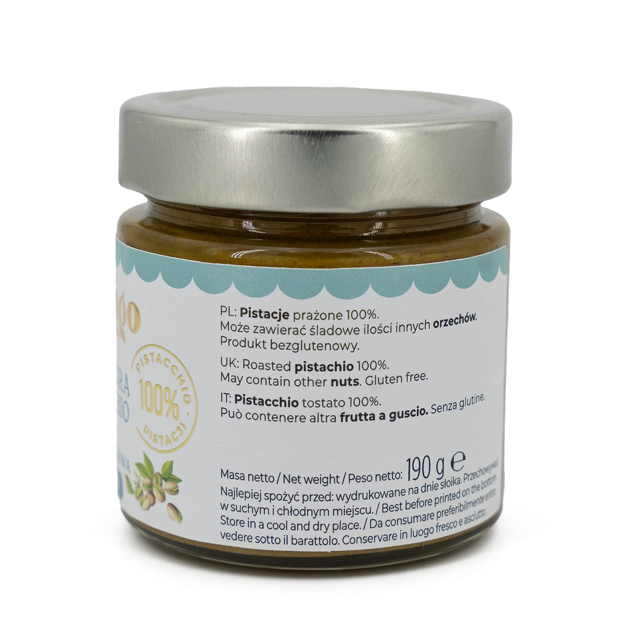 PASTA PISTACJOWA 100% -. 190 g