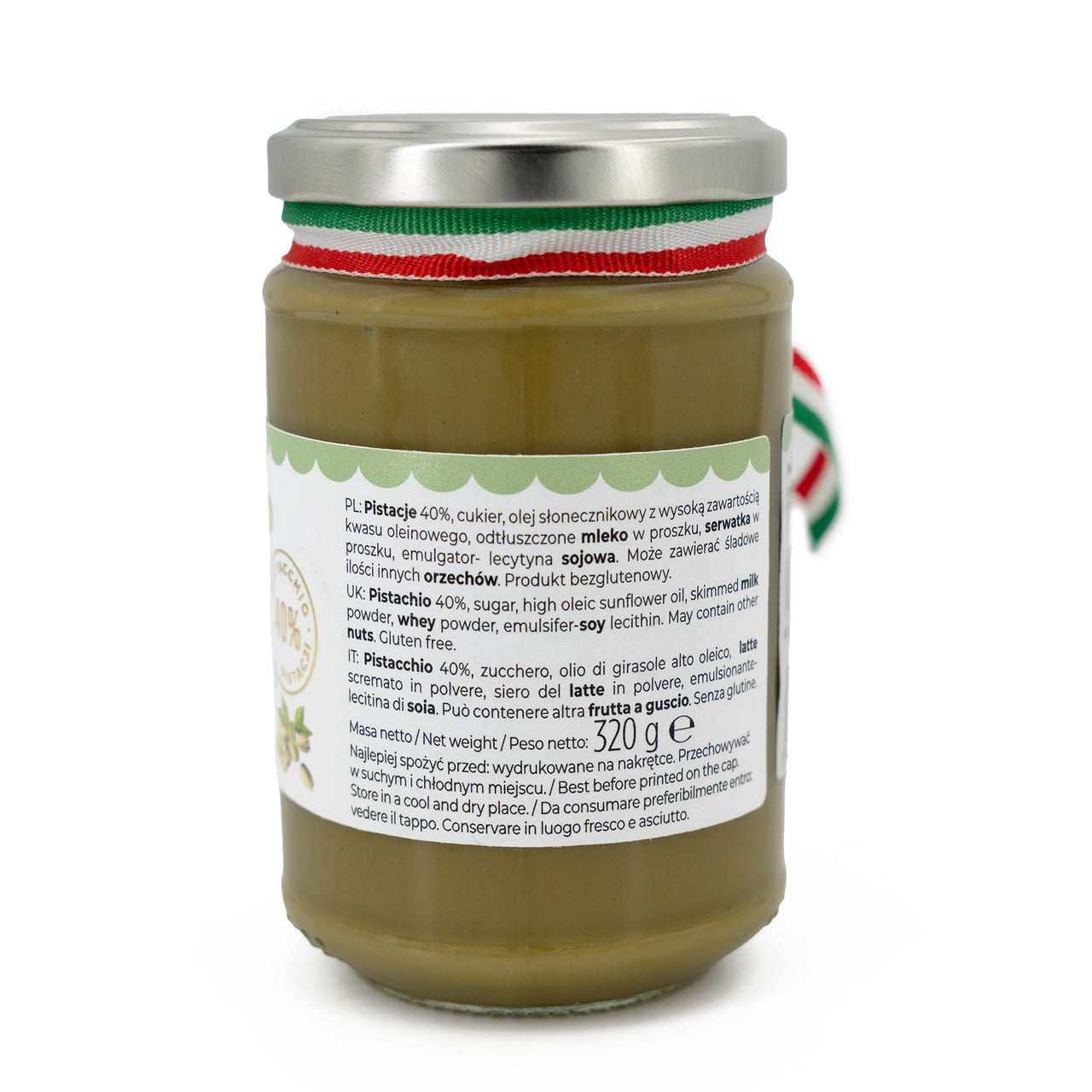 KREM PISTACJOWY 40% - 320 G