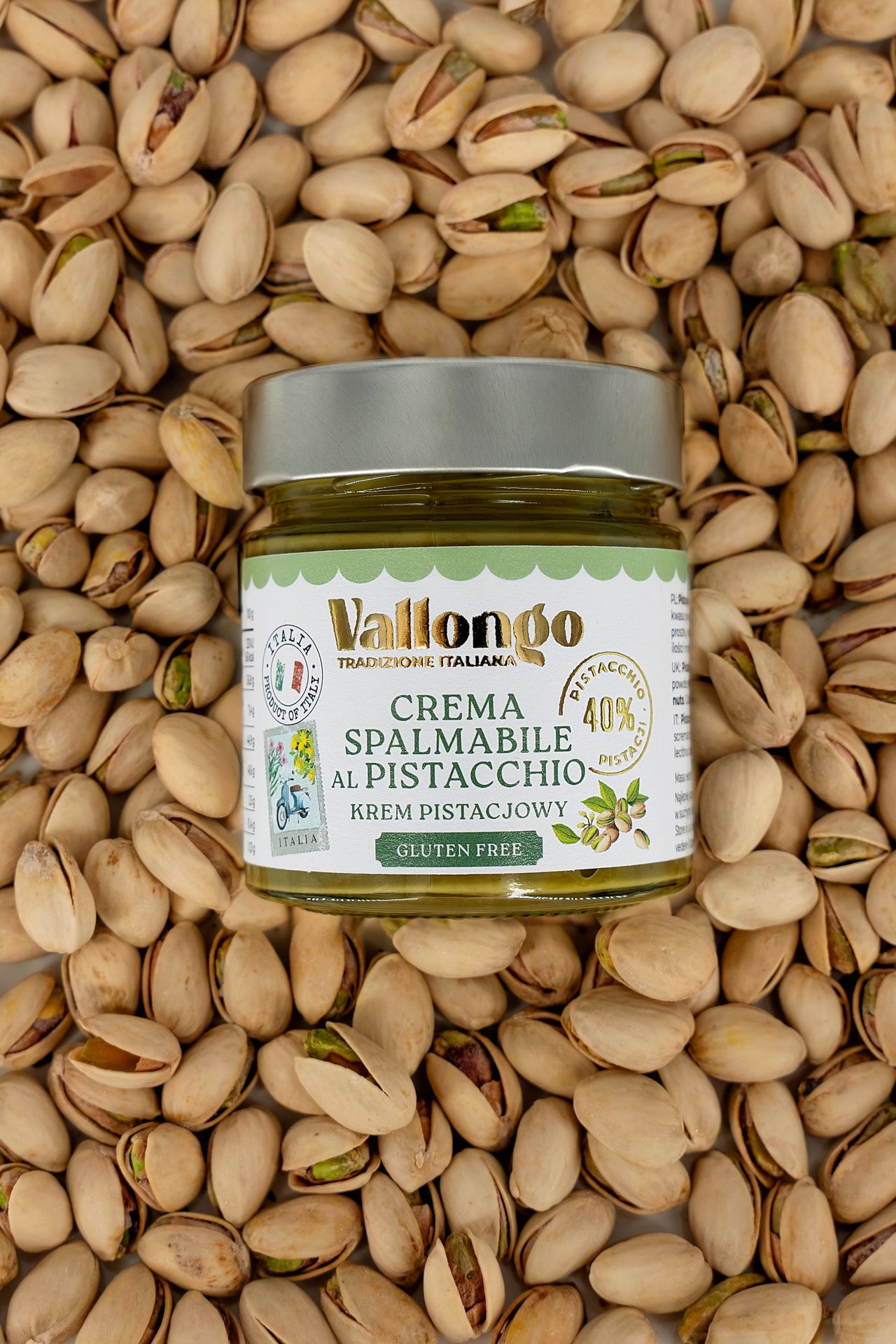 COLOMBA Wielkanocne Drożdżowe Ciasto ze Skórkami Pomarańczowymi z Sycylii 750 g oraz Krem Pistacjowy 40% 210 g w Dużej Metalowej Puszce. 

Nożyk ze Stali Szlachetnej w Prezencie.
