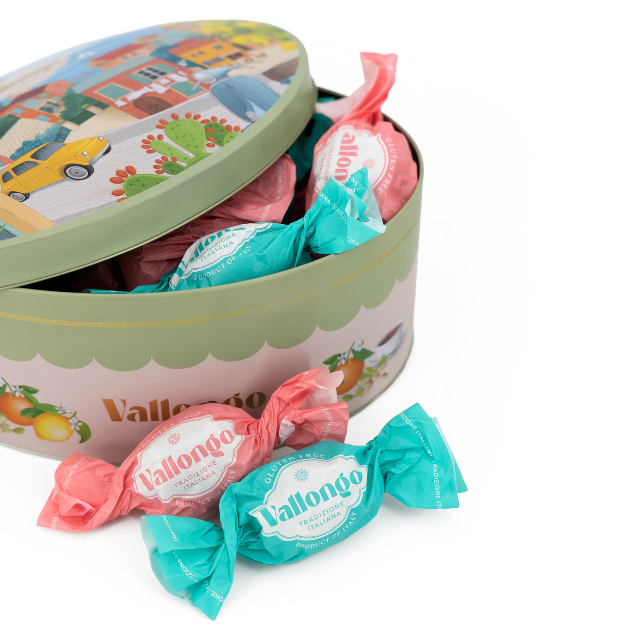 Baci di Cuneo in Latta di Metallo