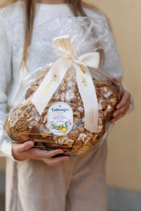 Thumbnail for COLOMBA Wielkanocne Drożdżowe Ciasto ze Skórkami Pomarańczowymi z Sycylii 1 Kg w Torbie z Ozdobną Kokardą