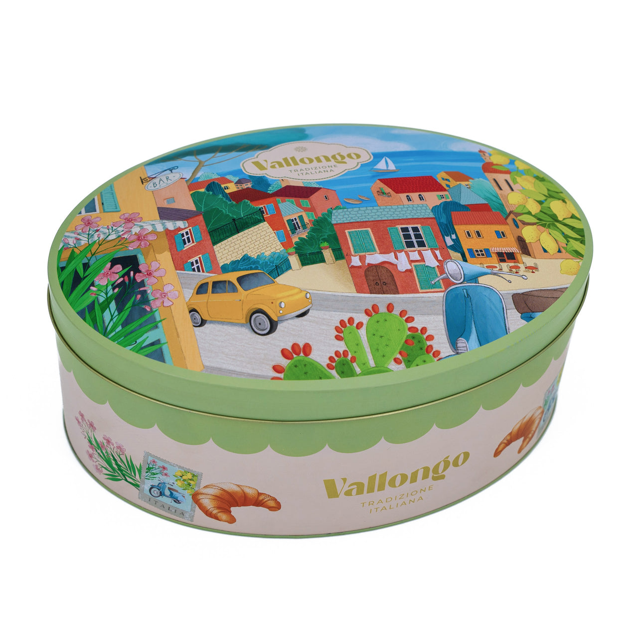 COLOMBA Wielkanocne Drożdżowe Ciasto ze Skórkami Pomarańczowymi z Sycylii 500 g w Dużej Owalnej Puszce