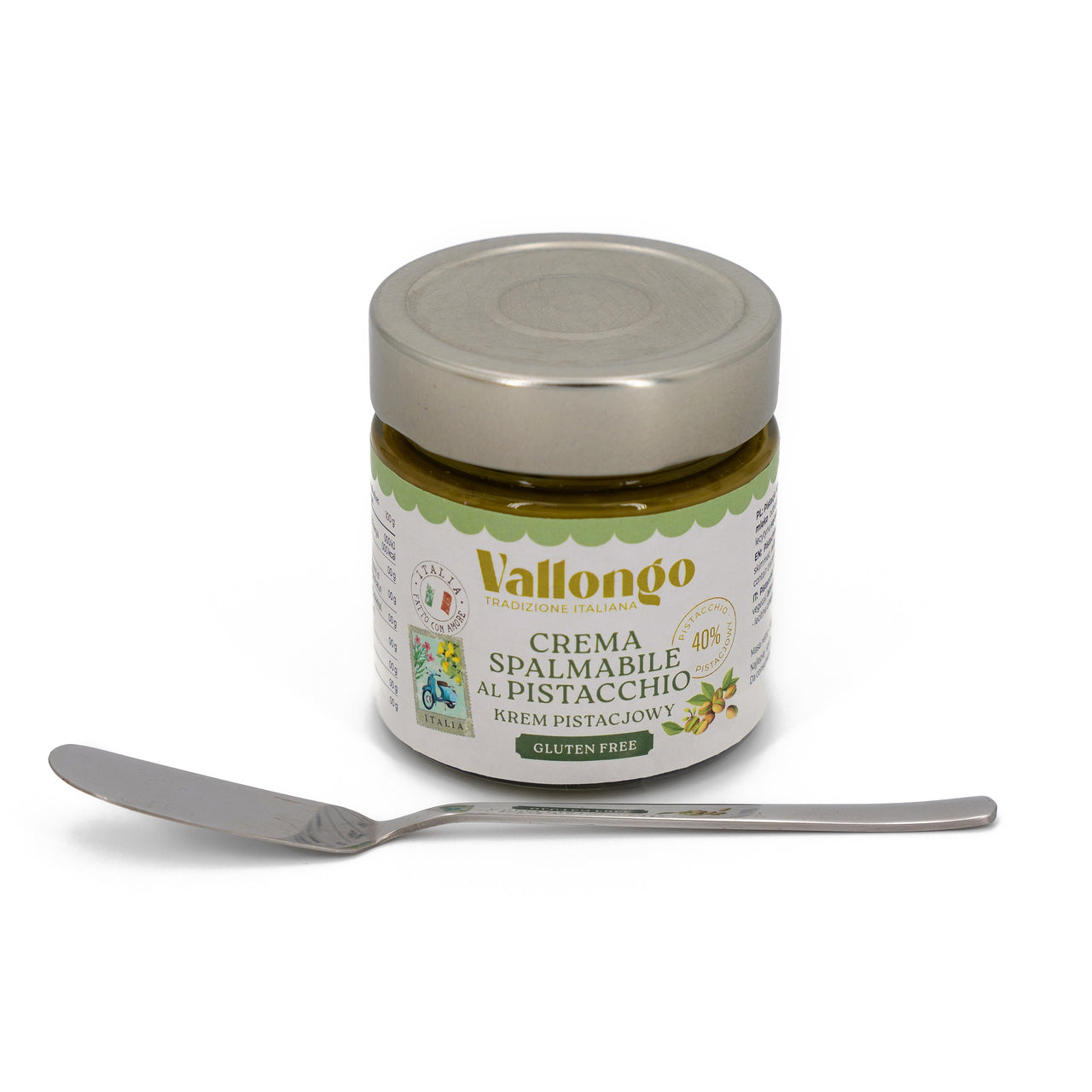 Panettone z Owocami Kandyzowanymi i Rodzynkami 750 g, Krem Pistacjowy 40% 210 g, Nożyk w Prezencie