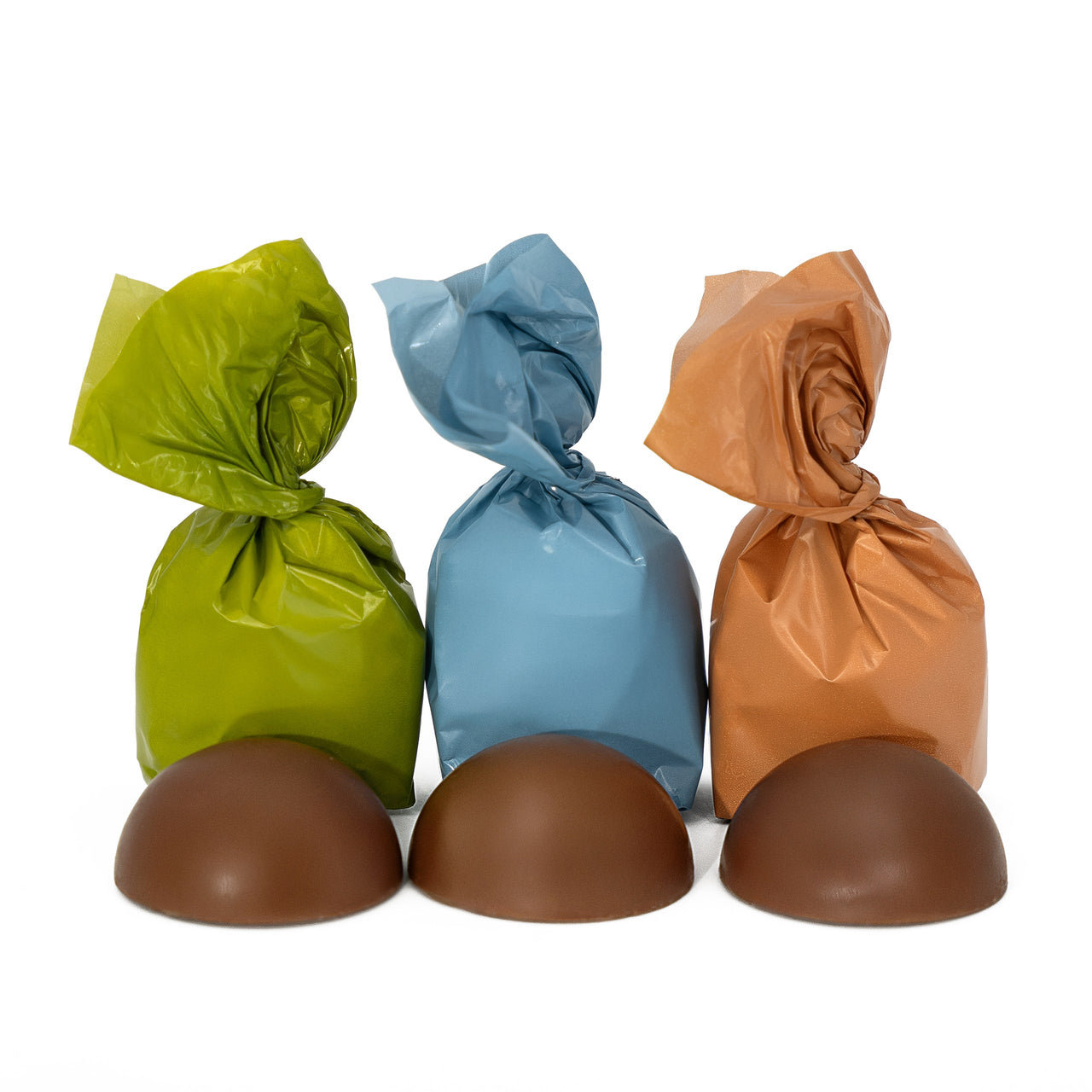 CZEKOLADKI Z NADZIENIEM O SMAKU PISTACJI, ORZECHA LASKOWEGO I NUGATU 500 G