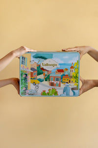 Thumbnail for COLOMBA Wielkanocne Drożdżowe Ciasto ze Skórkami Pomarańczowymi z Sycylii 750 g oraz Krem Pistacjowy 40% 210 g w Dużej Metalowej Puszce. 

Nożyk ze Stali Szlachetnej w Prezencie.
